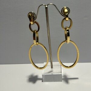 Vita Fede Cassio Drop Oval Glodtone Earrings